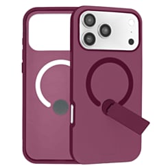 Shockproof Rugger Magnetic Case with Kickstand (Burgundy) for 17 Pro / 18 Pro