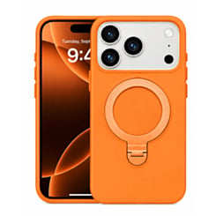 Pastel Shield Carbon Fiber Magnetic Kickstand Case (ORANGE) for iPhone 17 Pro / 18 Pro