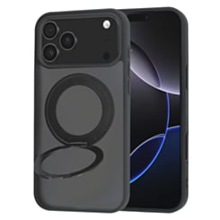 New 360 Ring Kickstand Magnetic Case for iPhone 17 Pro / 18 Pro (BLACK)