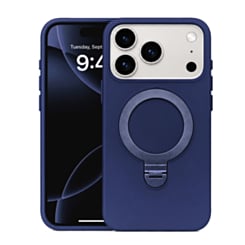 Pastel Shield Carbon Fiber Magnetic Kickstand Case (NAVY BLUE) for iPhone 17 Pro Max / 18 Pro Max