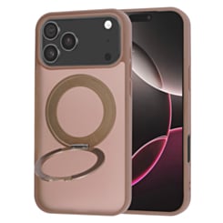 New 360 Ring Kickstand Magnetic Case for iPhone 17 Pro Max / 18 Pro Max (BROWN)