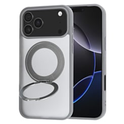 New 360 Ring Kickstand Magnetic Case for iPhone 17 Pro Max / 18 Pro Max (GRAY)