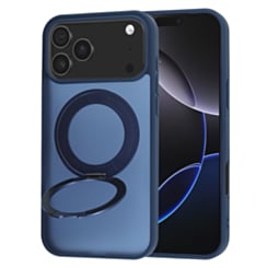 New 360 Ring Kickstand Magnetic Case for iPhone 17 Pro Max / 18 Pro Max (NAVY)