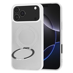 New 360 Ring Kickstand Magnetic Case for iPhone 17 Pro Max / 18 Pro Max (WHITE)