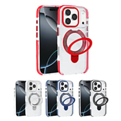 Transparent Wireless Charging Kickstand Case for iPhone 17 Pro Max / 18 Pro Max
